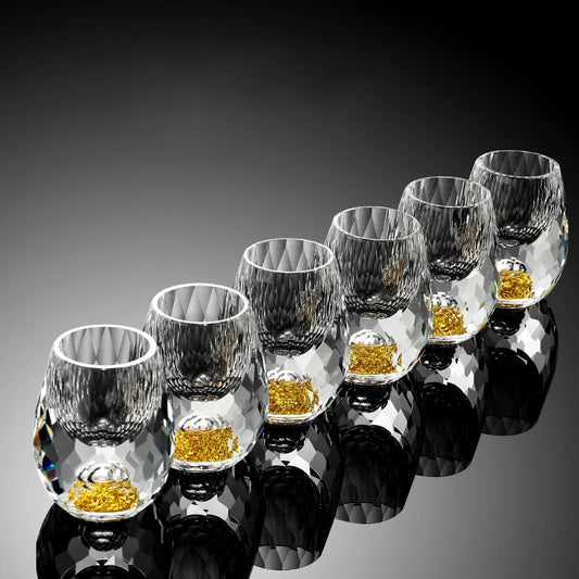 Diamond Crystal Shot Glass Set (6-Piece)