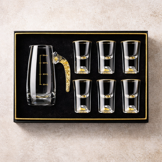 Gold Foil Baijiu Dispenser Set